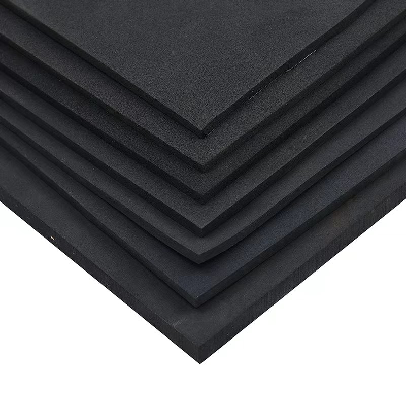 OEM black 1~10mm thickness Silicone/EPDM/CR/EVA/PE sponge rubber foam sheet roll
