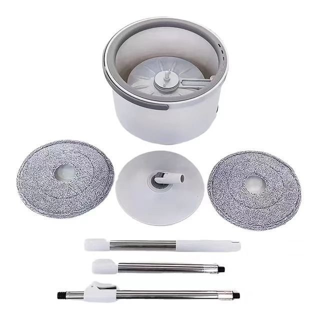 2023 New design Sewage separation microfiber mops swivel spinning 360 rotating clean floor spin magic mop with plastic bucket