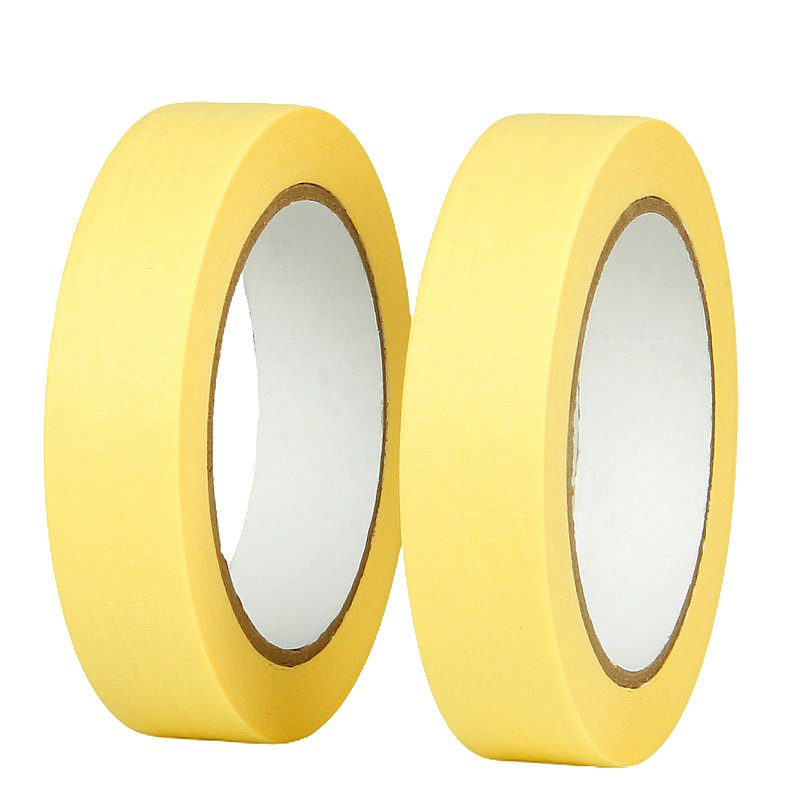 Factory Production Of Durable Yellow Masking Paper Tape Automotive Tape For Overseas Car Repair Market