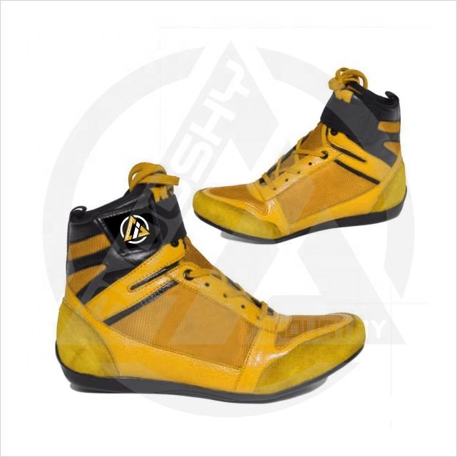 Customized High Top Boxing Wrestling Shoes Fashionable Training Leather Rubber Men Women Original Leather/Artificial Leather