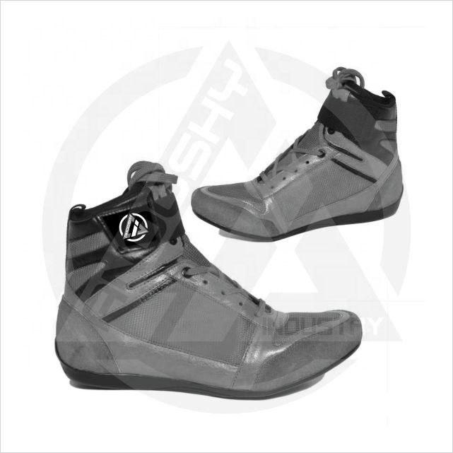 Customized High Top Boxing Wrestling Shoes Fashionable Training Leather Rubber Men Women Original Leather/Artificial Leather