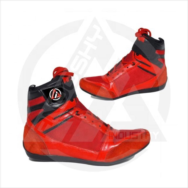 Customized High Top Boxing Wrestling Shoes Fashionable Training Leather Rubber Men Women Original Leather/Artificial Leather