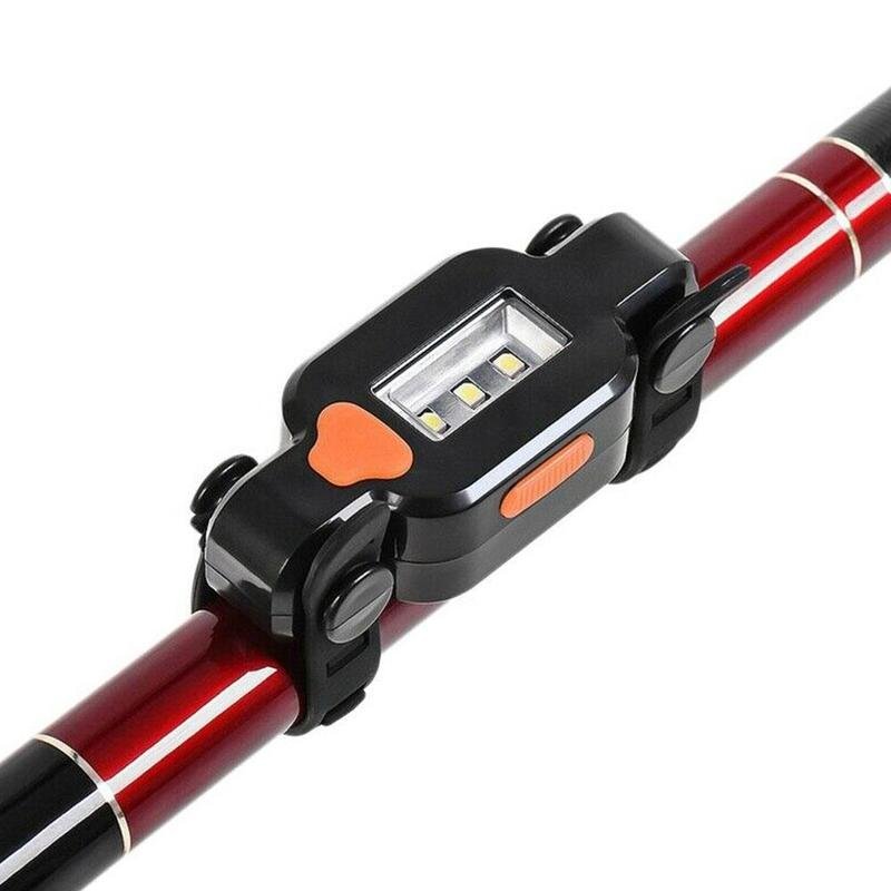 Newest Electronic LED Fishing Rod Sensor Light Gravity Fish Induction Alarm Fishing Sound Bite Lamp Clock For Night L8Z0