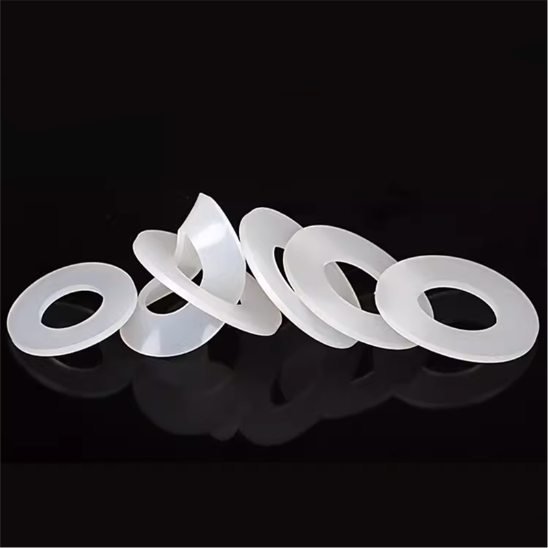 High Temperature Silicone Rubber Gasket Flat Pad Washer For Seal 50mm Custom Size Insulating Washer Clear