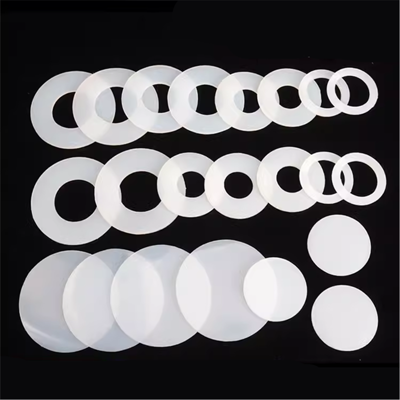High Temperature Silicone Rubber Gasket Flat Pad Washer For Seal 50mm Custom Size Insulating Washer Clear