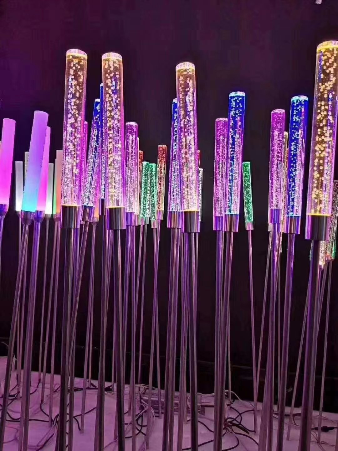 Ning E-Plastics Acrylic Bubbles Rod(Extruded)clear stick Have Bubble inside PMMA acrylic plastic Bar