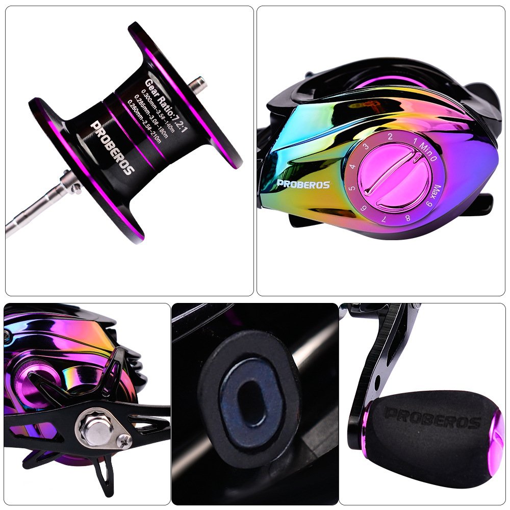 9+1BB High Speed Saltwater Reels Fishing Reel Molinete de Pesca Baitcasting Reels with Magnetic Brake System