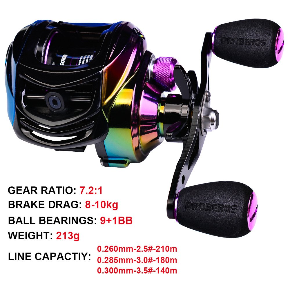 9+1BB High Speed Saltwater Reels Fishing Reel Molinete de Pesca Baitcasting Reels with Magnetic Brake System