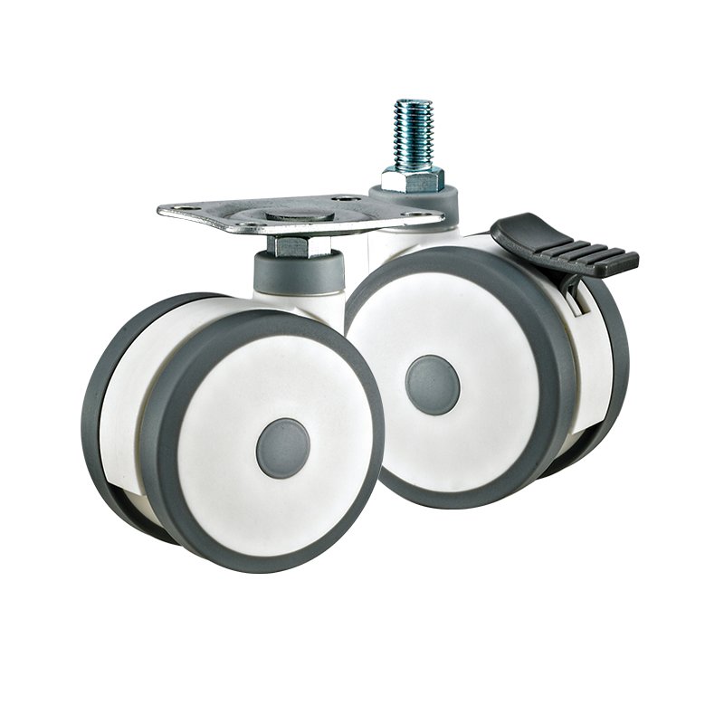 2''2.5''3"4"5" small medical castor wheels cart for hospital medical casters TPR medical equipment caster