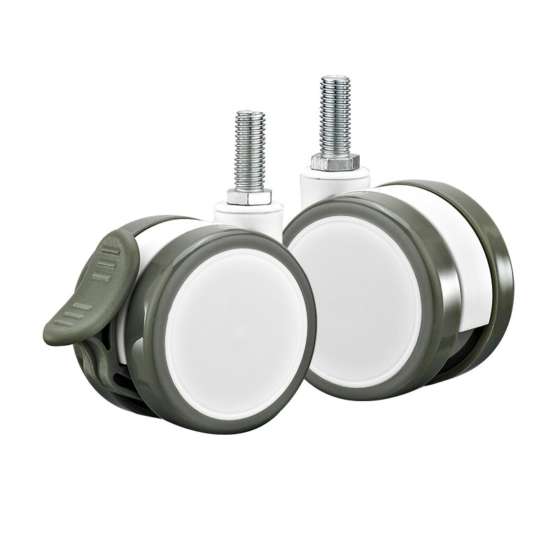 2''2.5''3"4"5" small medical castor wheels cart for hospital medical casters TPR medical equipment caster