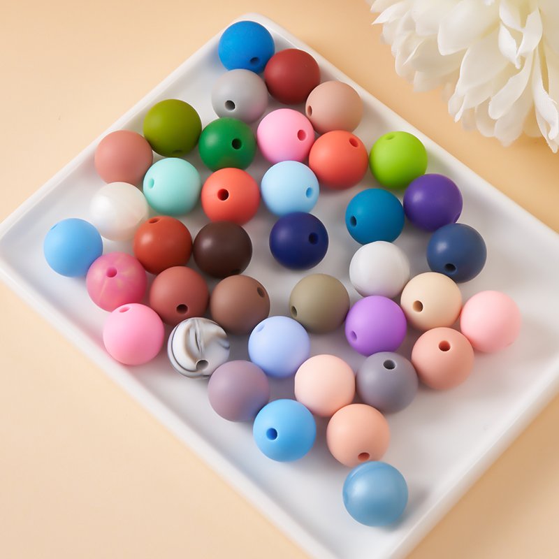 trending products 2024 new arrivals non toxic BPA Free silicone bead set wholesale focal silicone beads