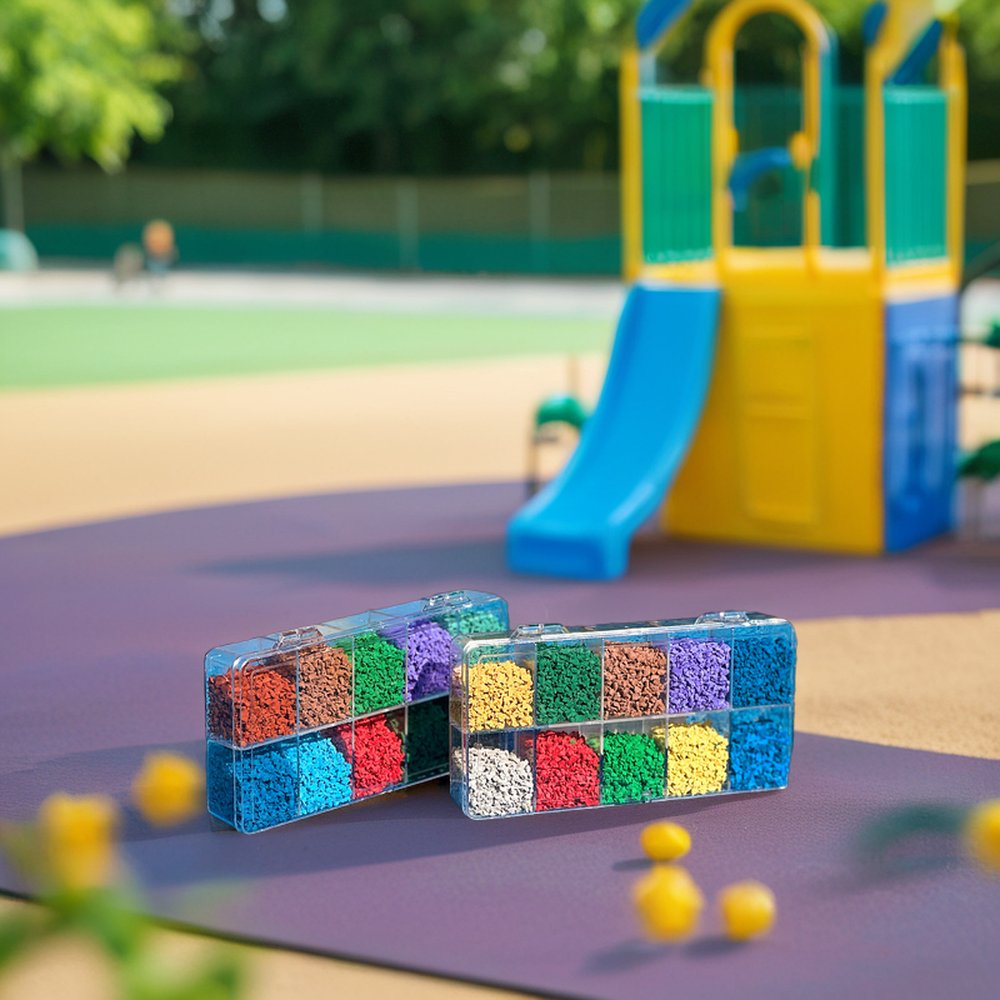 Thermoplastic Ester (TPE) Rubber Granules Playground Materials TPV Resin Manufacturer