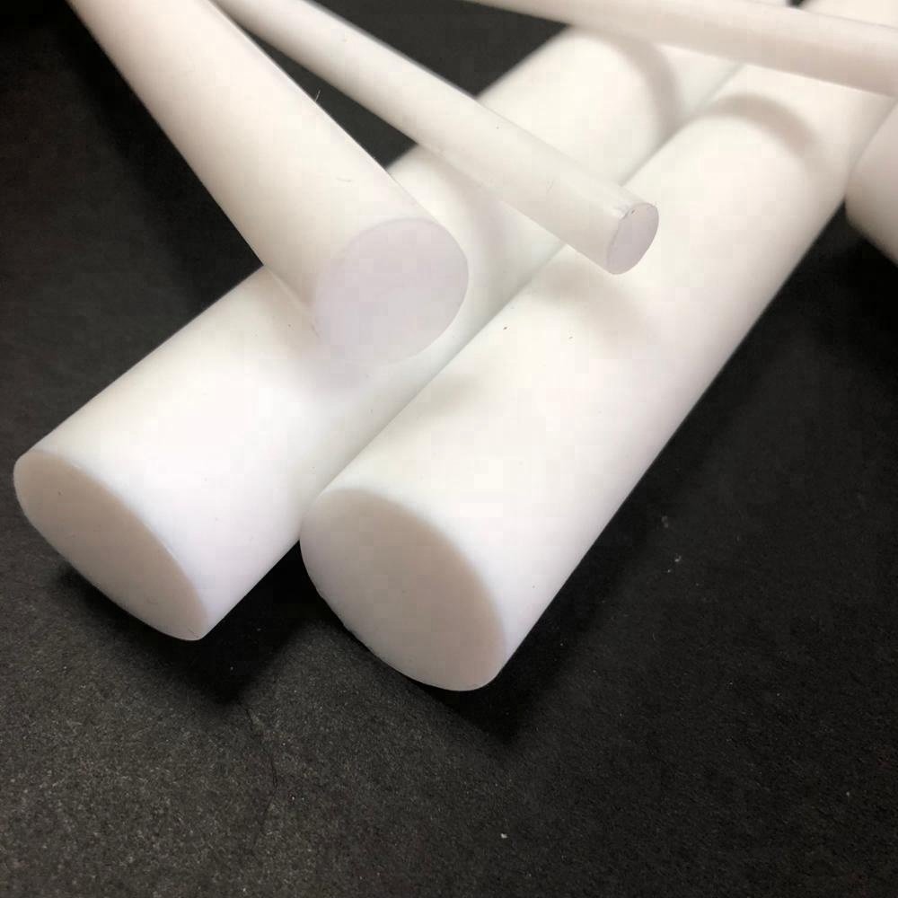 High Temperature Resistance Graphite 100% Virgin Best White PTFE Extruded Bar Moulded Rod And Solid Plastic Rod 2mm Manufacture