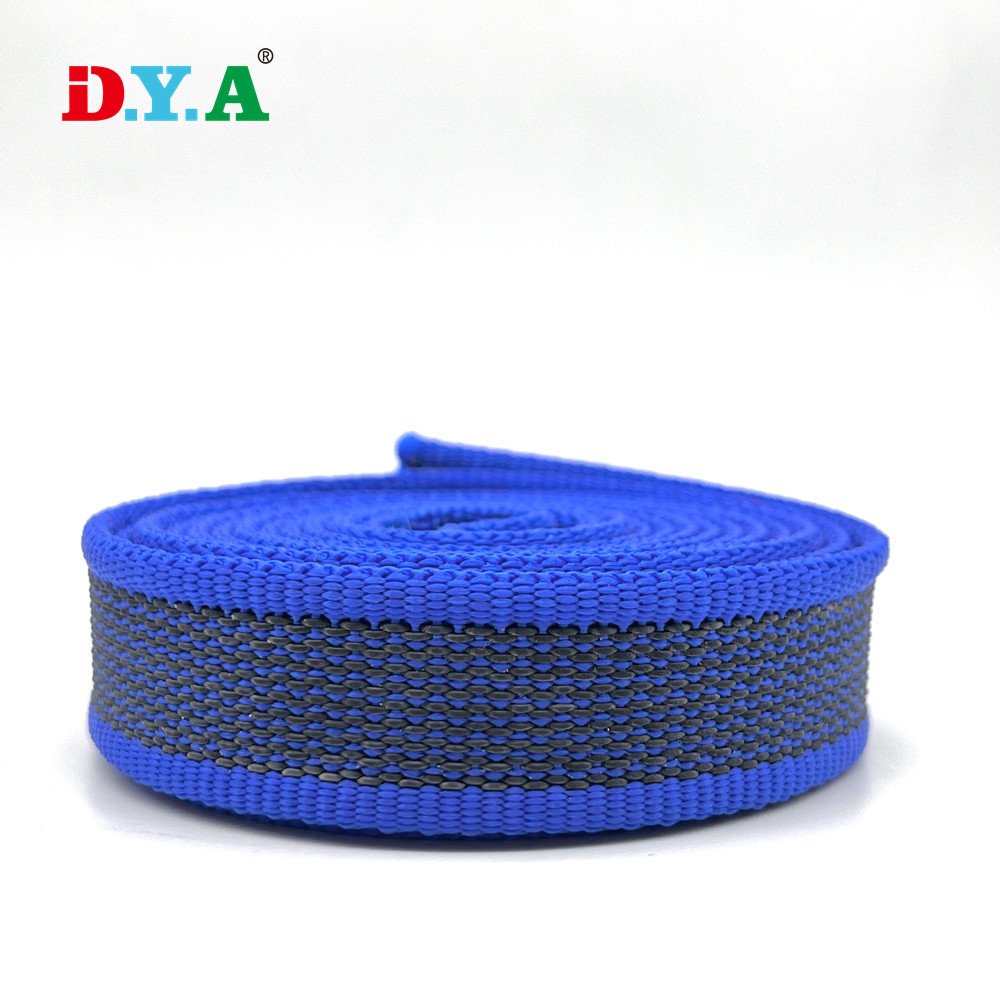 Custom Color 25mm Silicone Webbing Tape Non Slip Silicone Grip Polypropylene Webbing for Dog Collar Leash