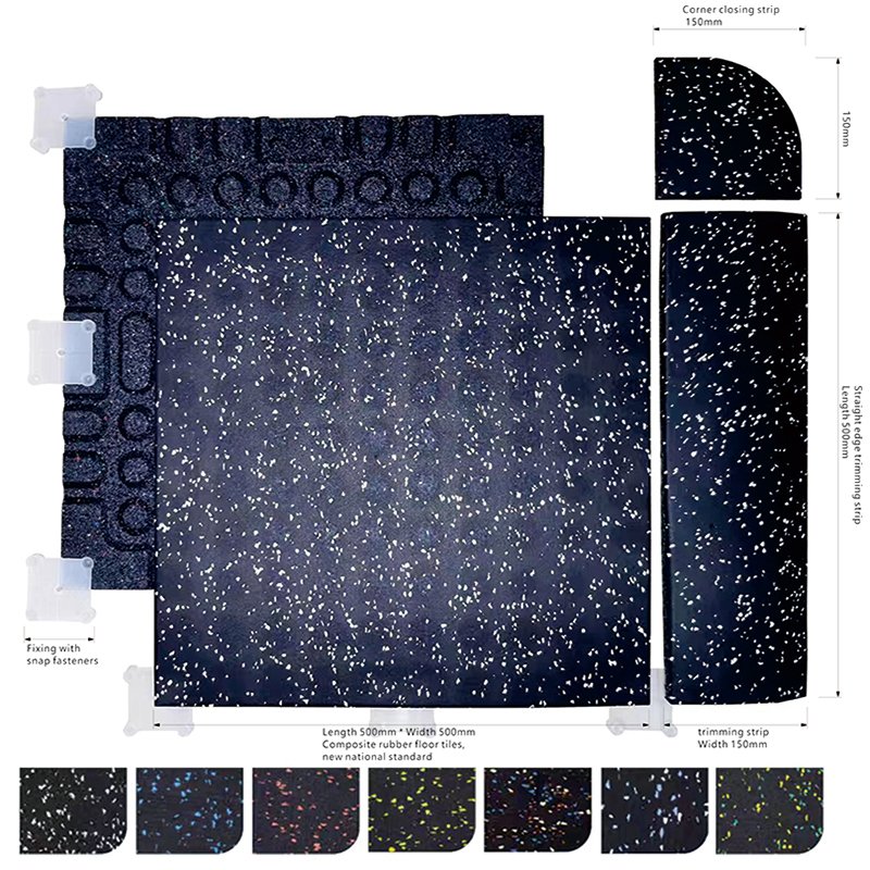 High Quality EPDM Rubber Flooring Gym Mat Interlock Wholesale Roll Cutting Service Available Gym Mat