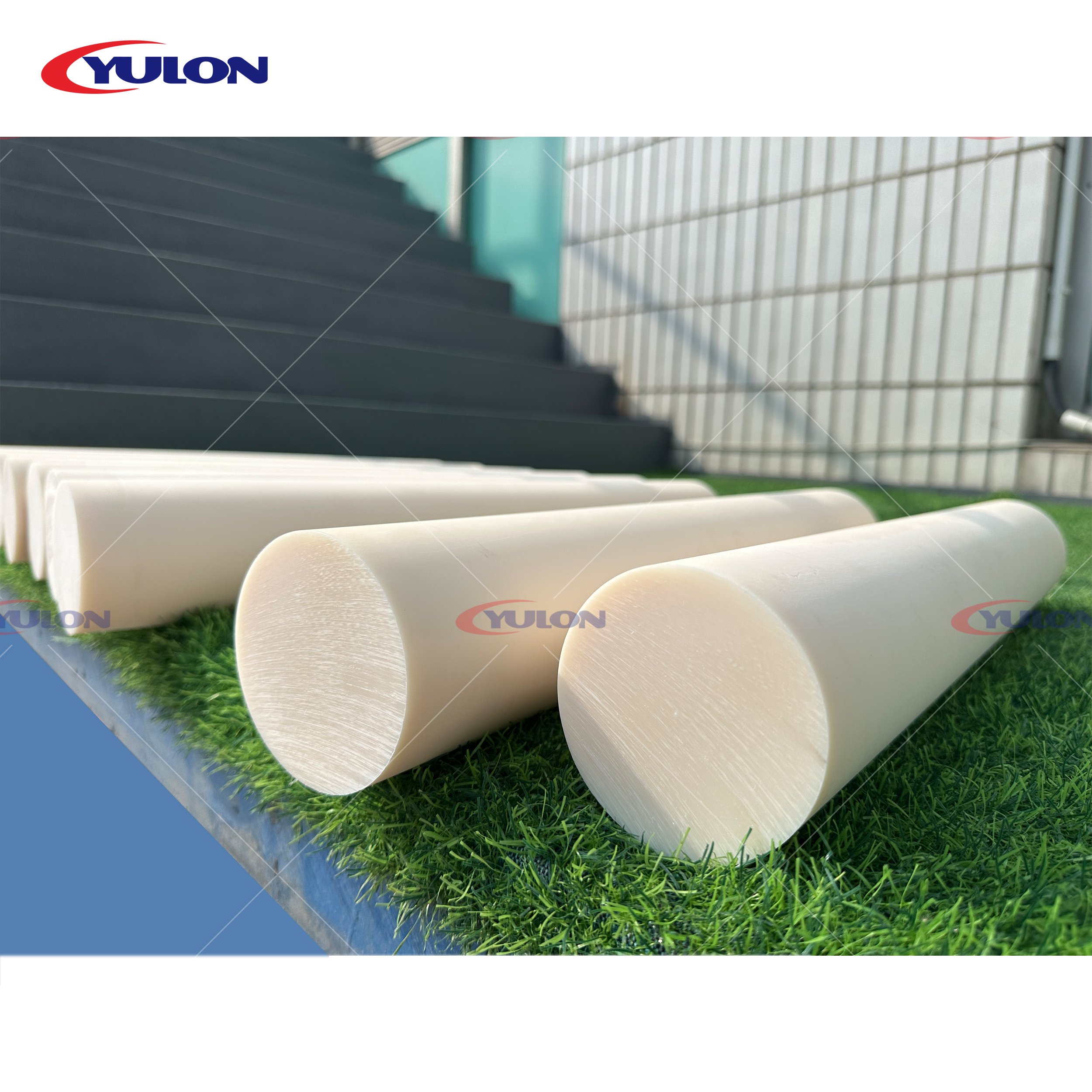 Antistatic Cream/Beige POM Rod Plastic Pomalux Rigid ESD Rod with Moulding Processing Service