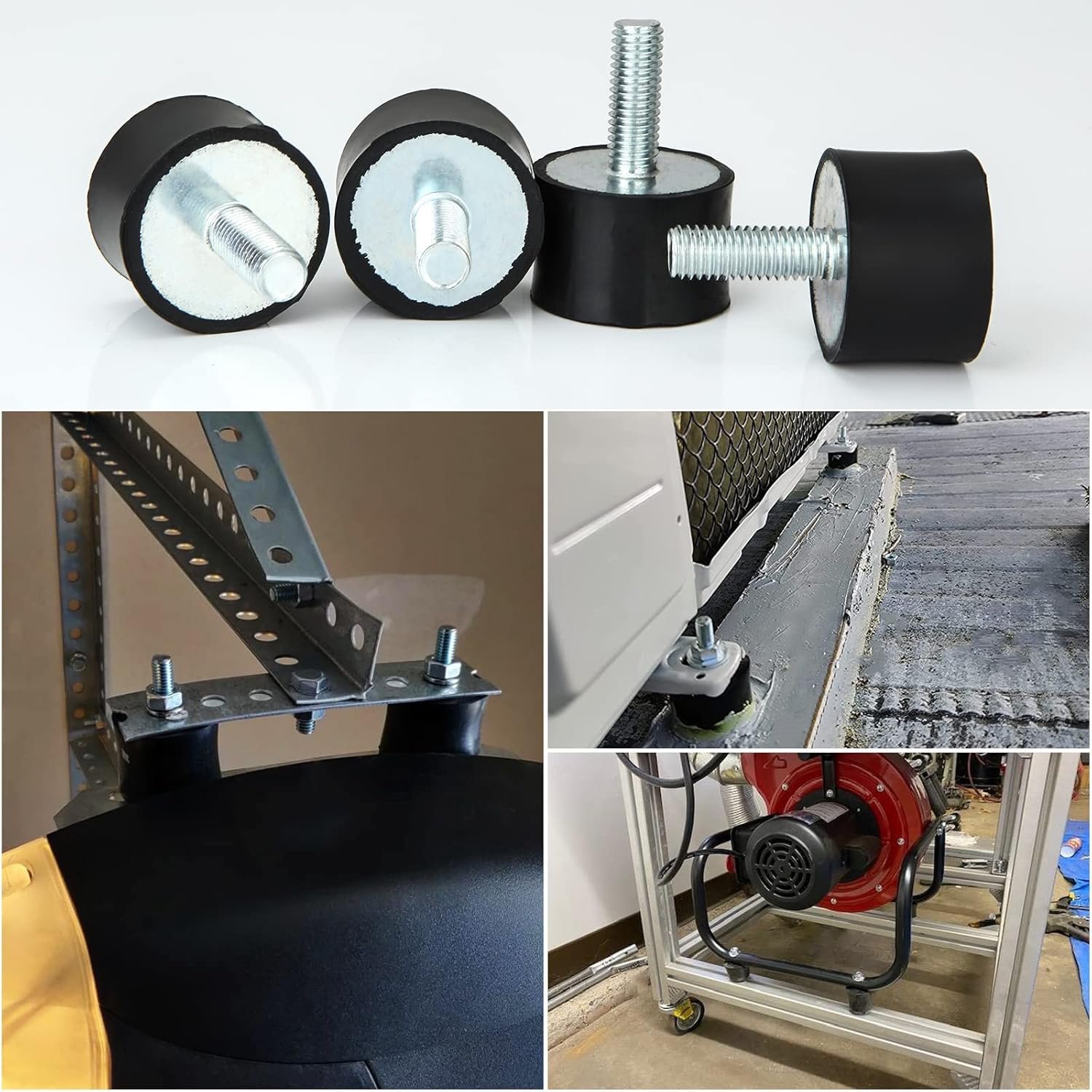 Female Thread Rubber Mounts Isolators Anti Vibration Rubber Block Rubber Buffer