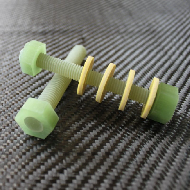 Epoxy Fiberglass Reinforced Plastic Threaded Rod Screw Bolt and Nut made in China