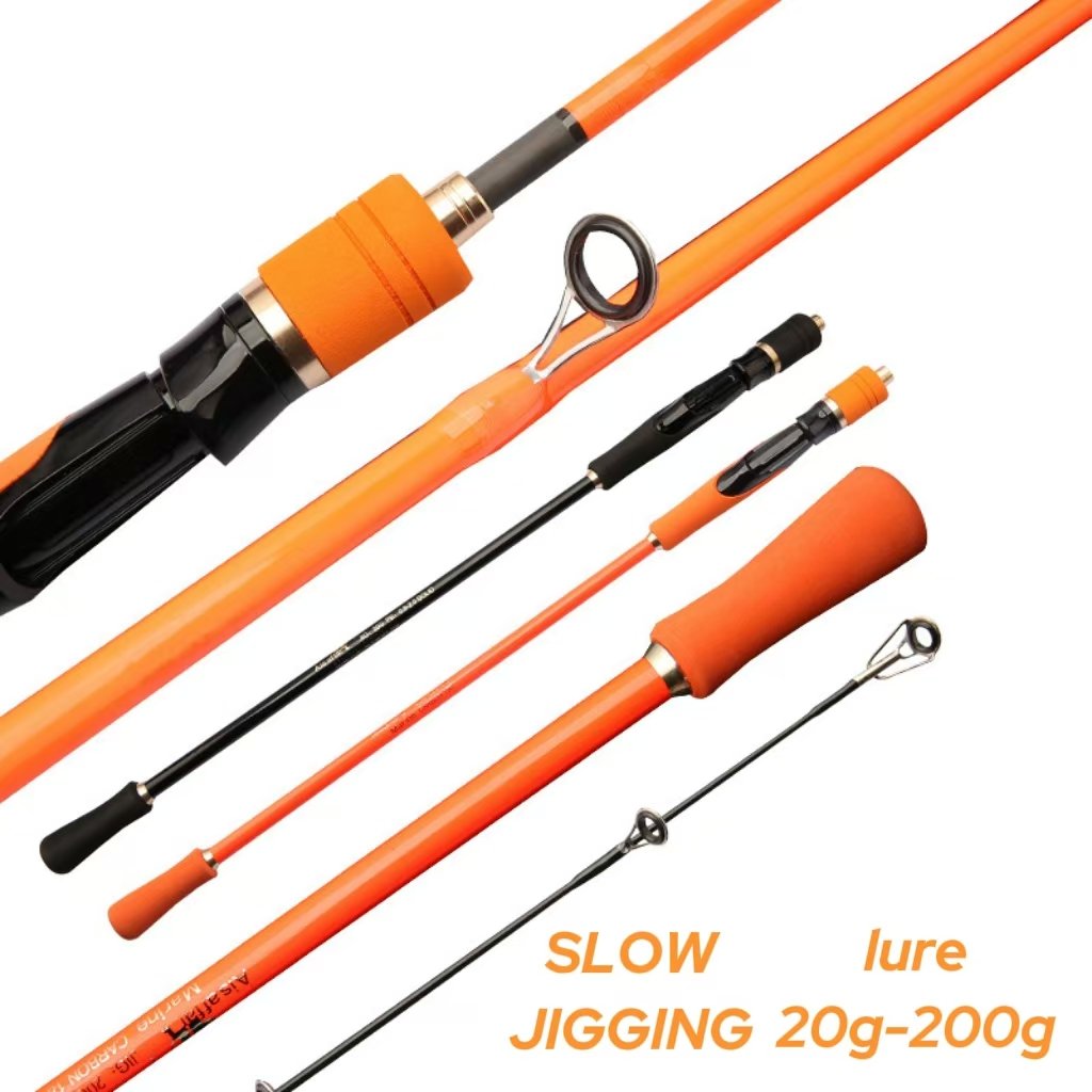 T300Carbon fiber 1.65m/1.8m/1.95m Jigging ROD Bait20g-200g Throw Spinning Bait Casting Jigging Fishing Rod