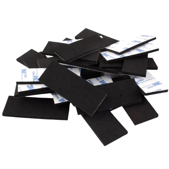 Customized Size High Quality 3M Adhesive Silicone Rubber Pad Silicone Rubber Foot
