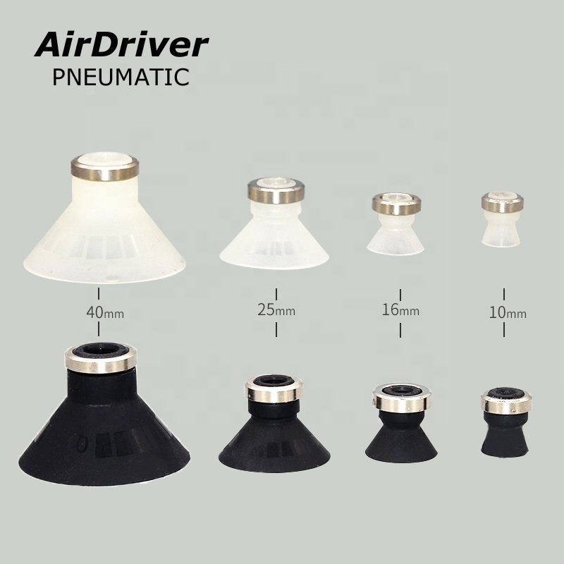 SMC Type silicone Rubber deep Vacuum Pad ZP series strong Vacuum suction cup
