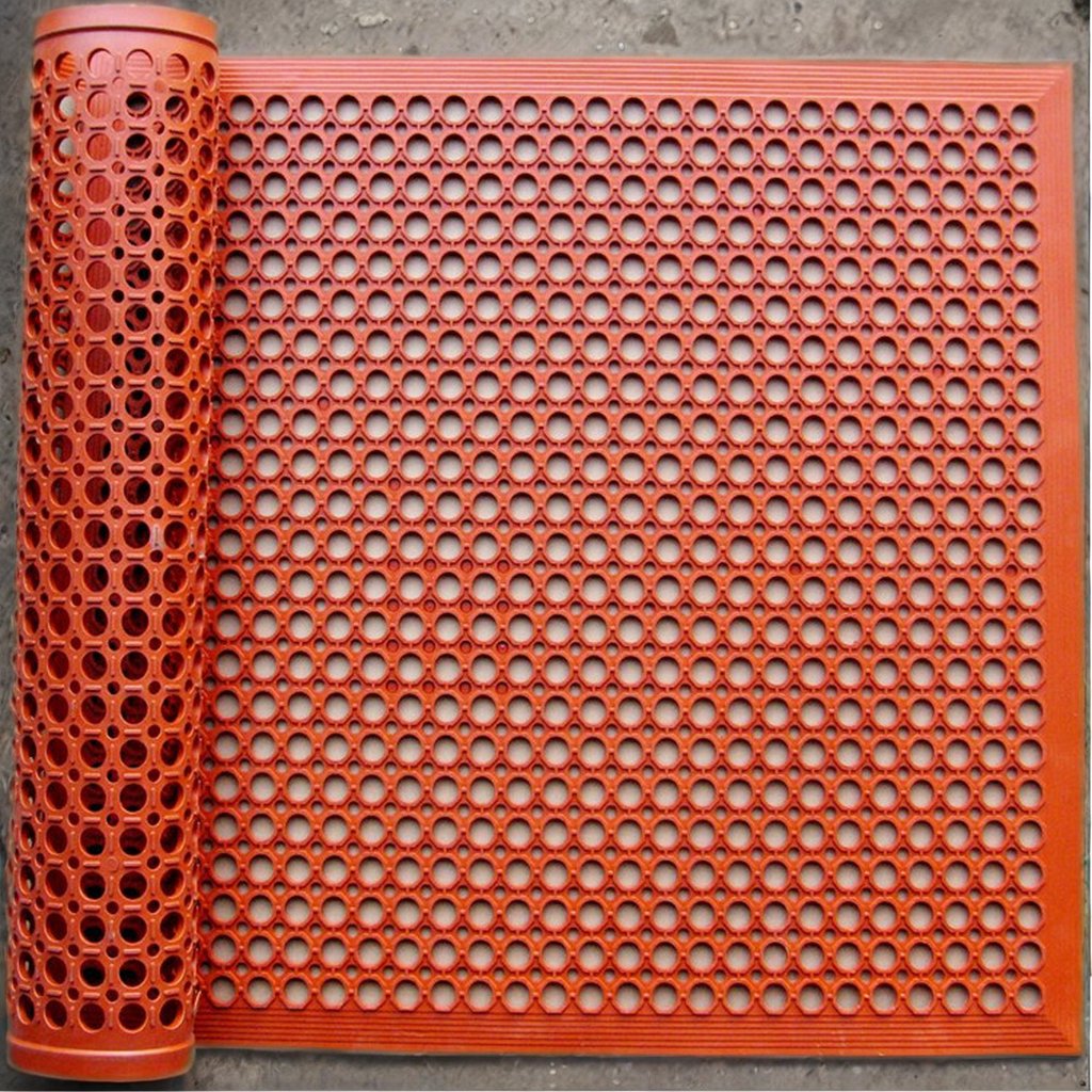 deck waterproof rubber mat anti skid rubber mats kitchen colorful drainage rubber mat