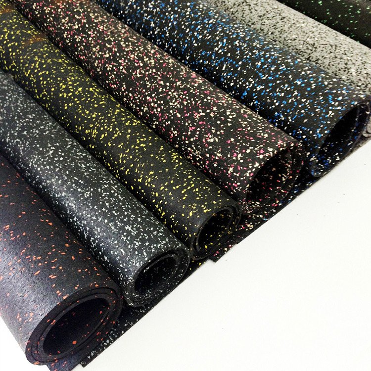 Factory wholesale Thick Crossfit Wholesale Custom SBR NBR epdm Sheet Mat Gym Rubber Flooring for rubber floor mat tile