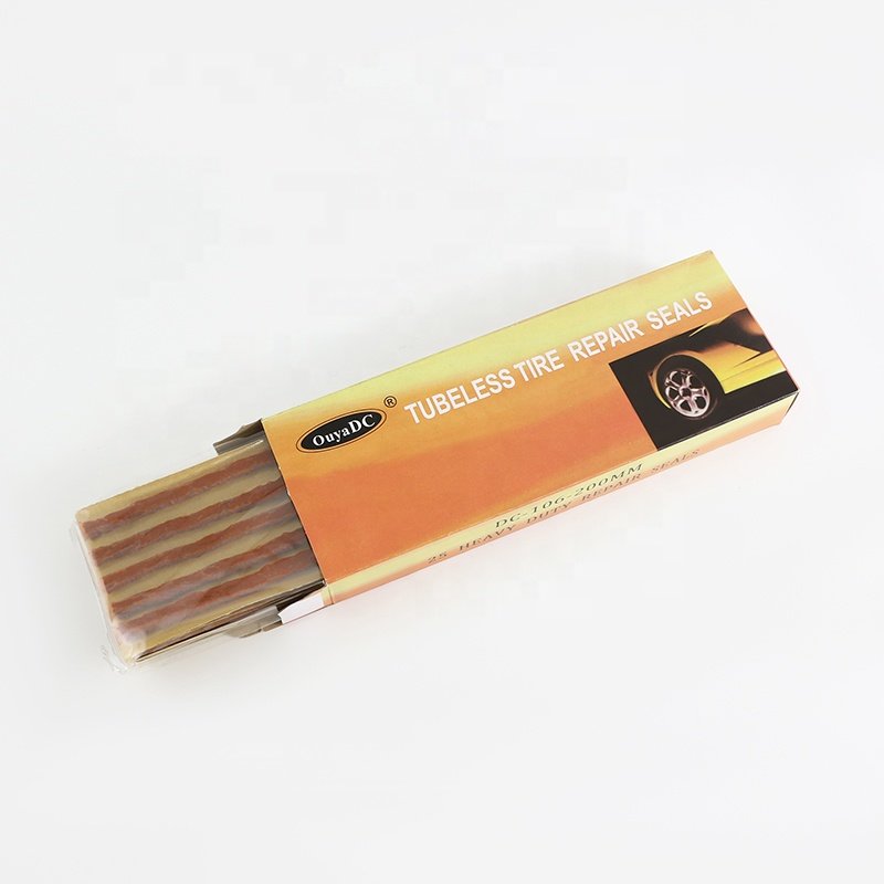 6*200MM Black Or Brown Rubber Tire Repair Strips Emergency Tire Repair Seal Universal Tire Repair Patch