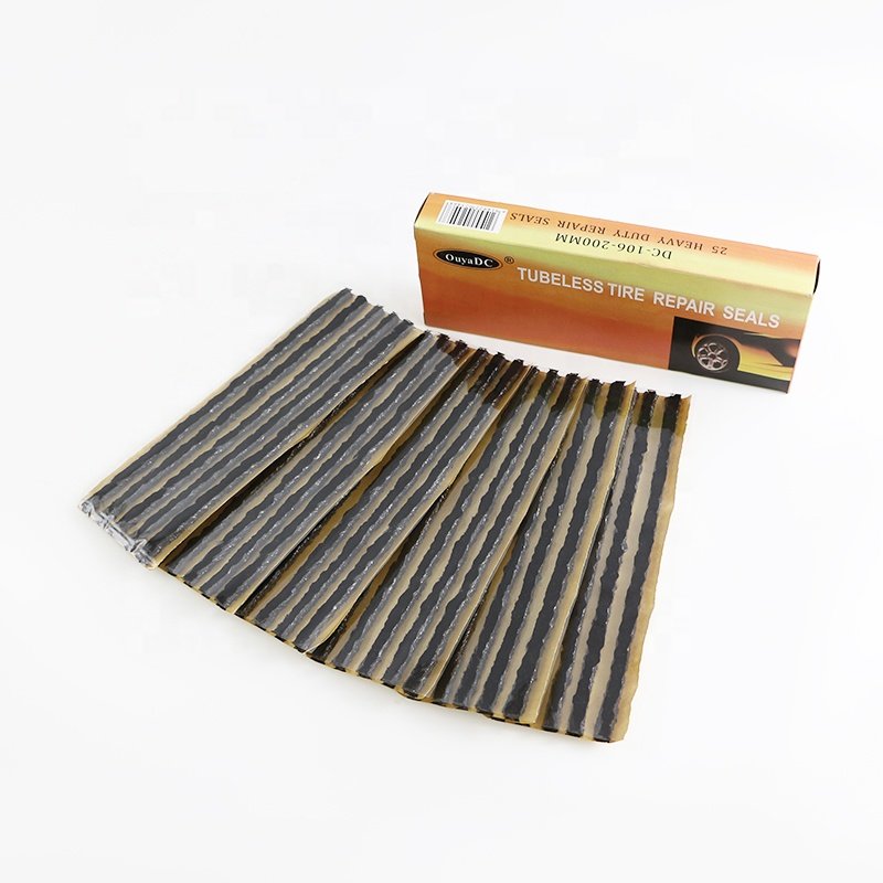 6*200MM Black Or Brown Rubber Tire Repair Strips Emergency Tire Repair Seal Universal Tire Repair Patch