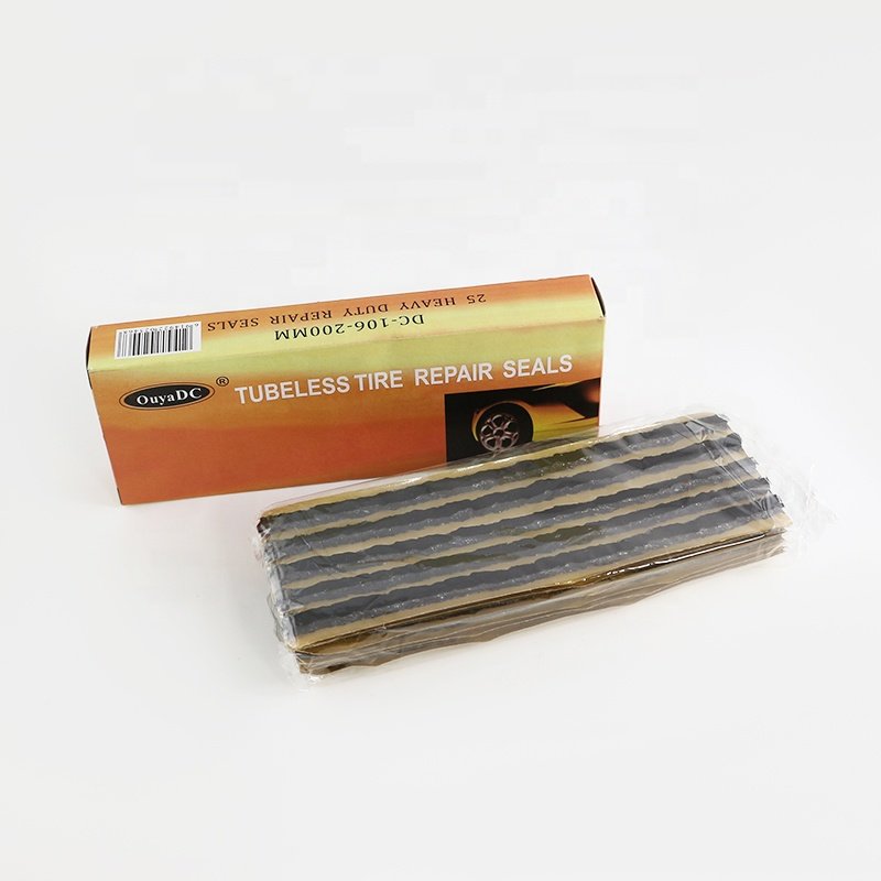 6*200MM Black Or Brown Rubber Tire Repair Strips Emergency Tire Repair Seal Universal Tire Repair Patch