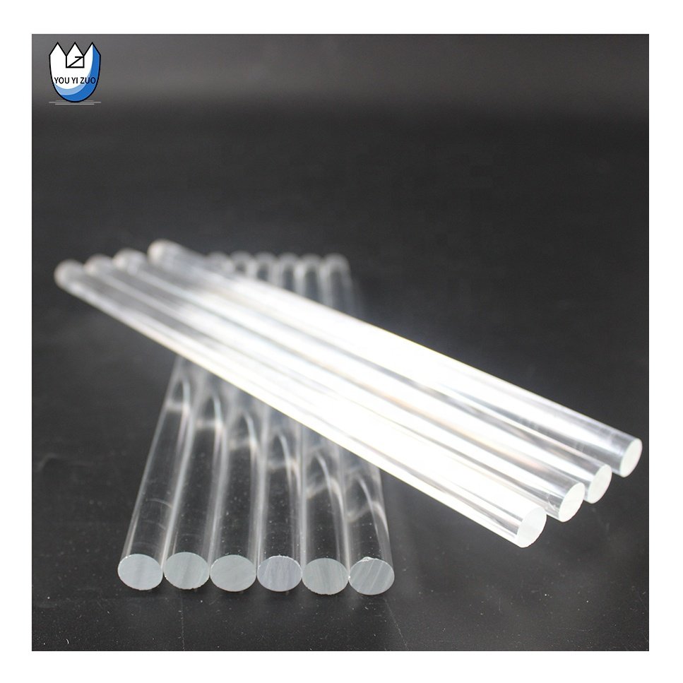 YOUYIZUO Clear Rod 10mm 4 Inch Acrylic Solid Plastic Rods Clear Acrylic Transparent Bar Stool