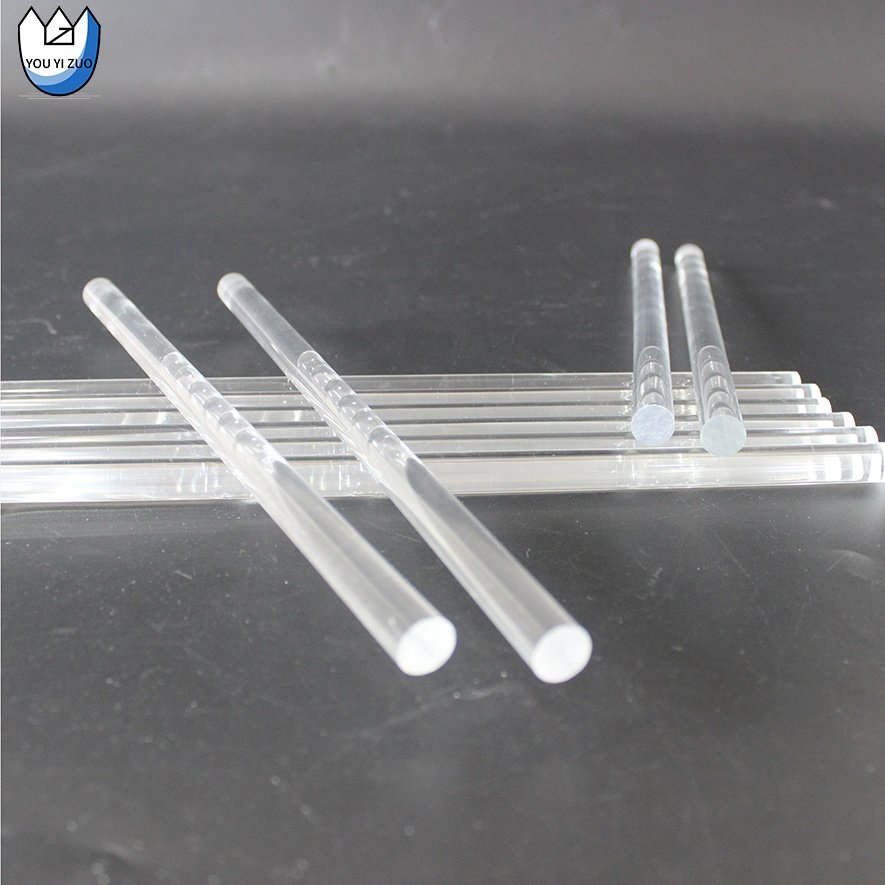 YOUYIZUO Clear Rod 10mm 4 Inch Acrylic Solid Plastic Rods Clear Acrylic Transparent Bar Stool