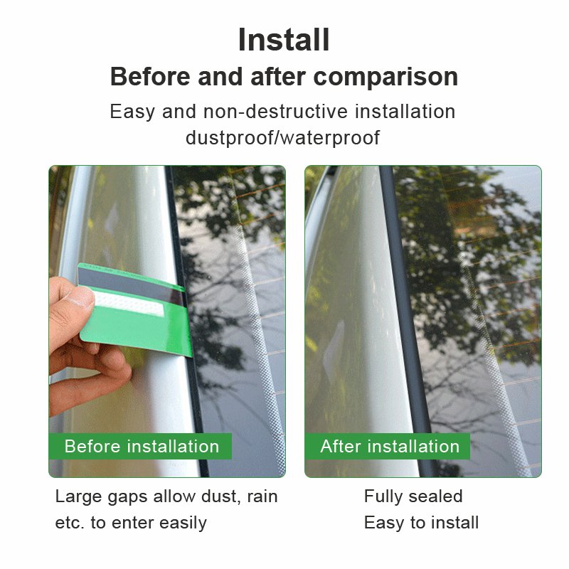 Custom 14mm 19mm car rubber seals edge sealing strips auto roof Windshield