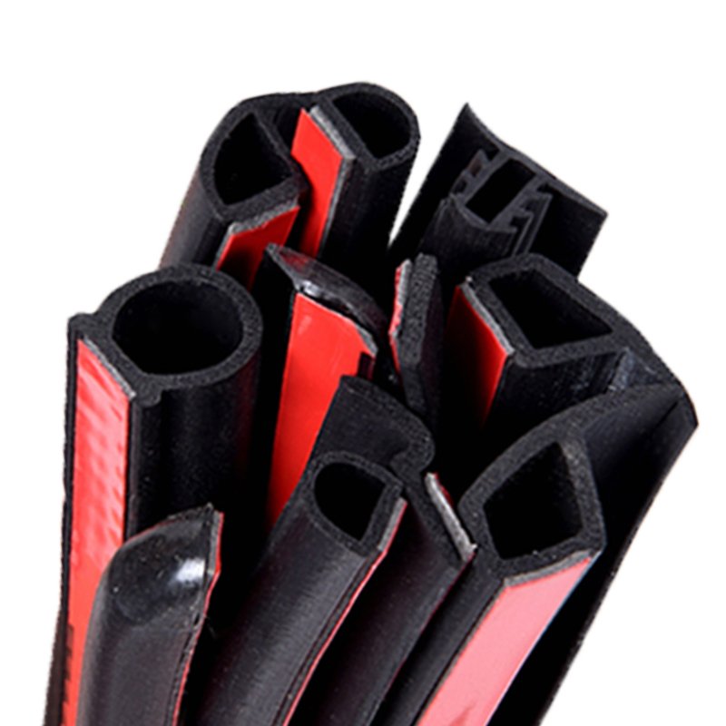Rubber Epdm Foam sound insulation car door P Z D B shape adhesive sponge rubber seal with tape for door and window