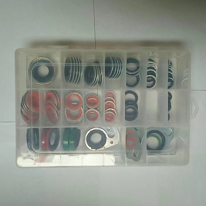 CXA-8411 for Buick V5 metal washer sealing gasket AC conditioner compressor refrigerant sealing washers block O-ring gasket kit