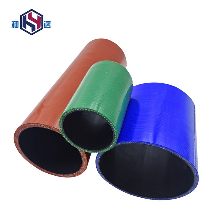 Four-Layer Silicone Rice Tube Heat-Resistant Clamping Wire Automotive Rubber Straight Tube Intercooler Connection Modified