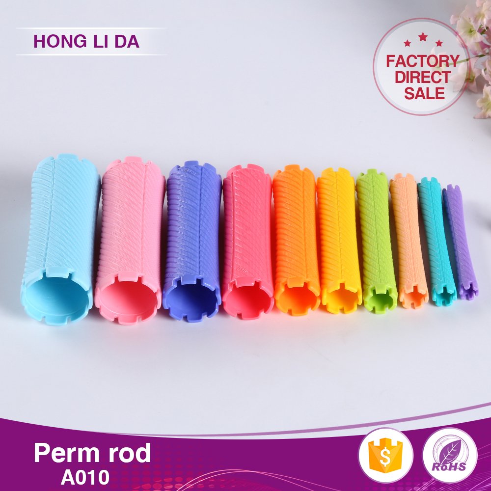 Factory wholesale plastic easy hair rollers curling perm rods