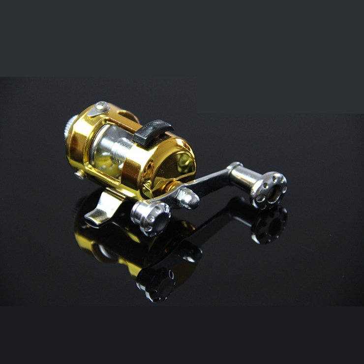 1 Meter Portable Fishing Rod Pen With Plastic Drum Fishing Reel