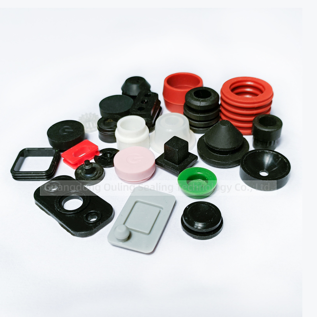 Custom Rubber Parts Molded Rubber Part FKM EPDM Rubber Parts Free Sample Molded NBR Silicone Mouldings Custom Size 20pcs