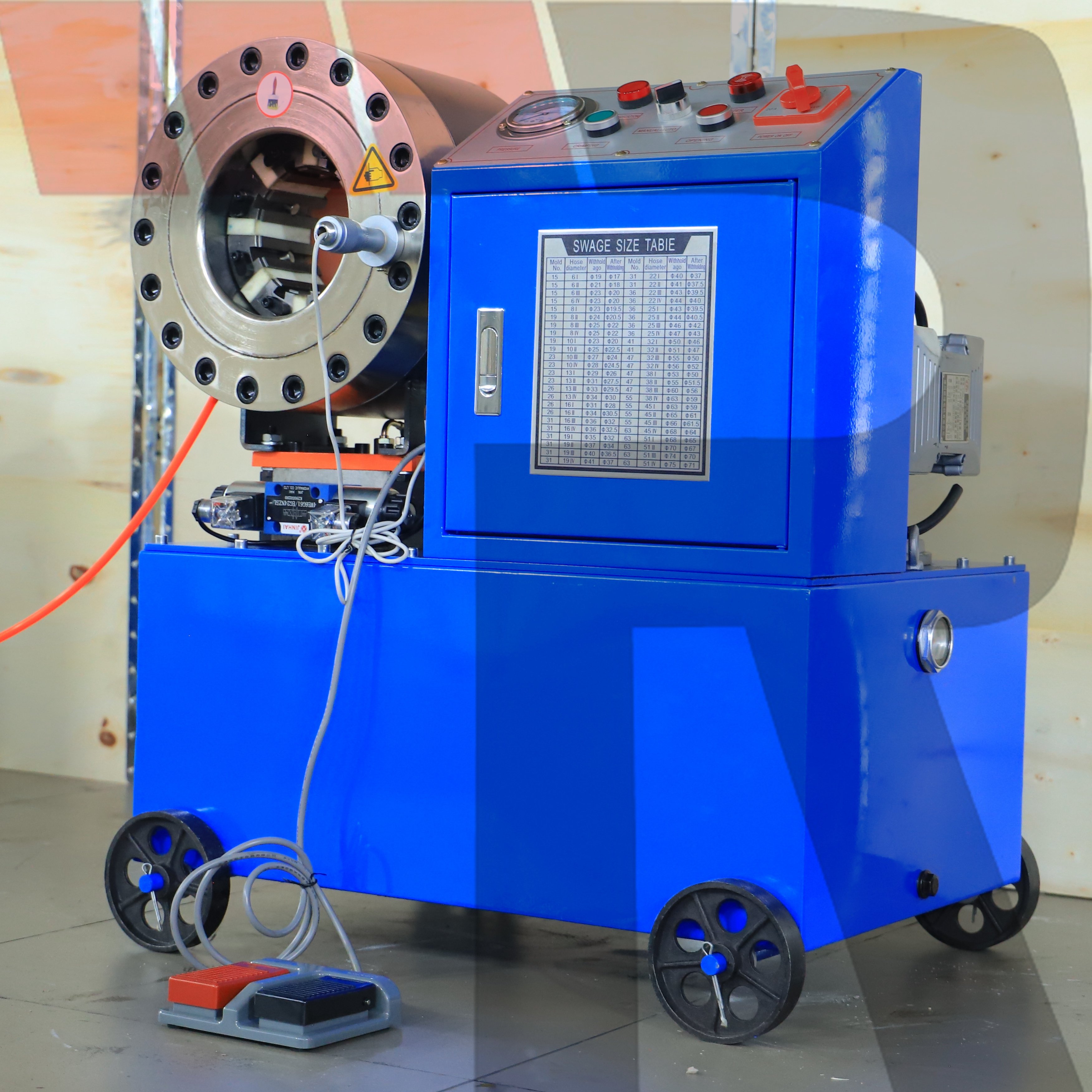 2024 high quality flexible hydraulic hose crimping machine 10 set die