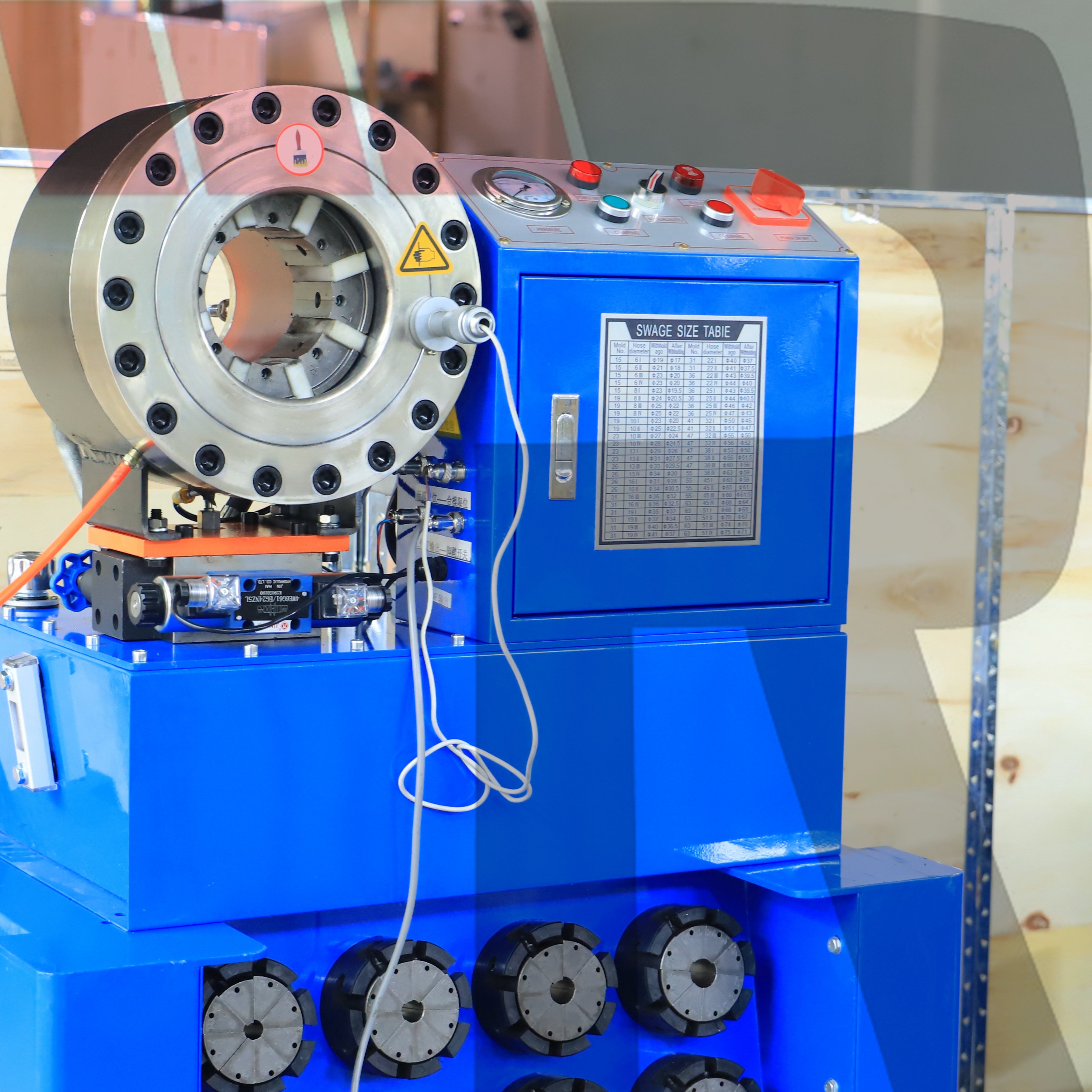 2024 high quality flexible hydraulic hose crimping machine 10 set die