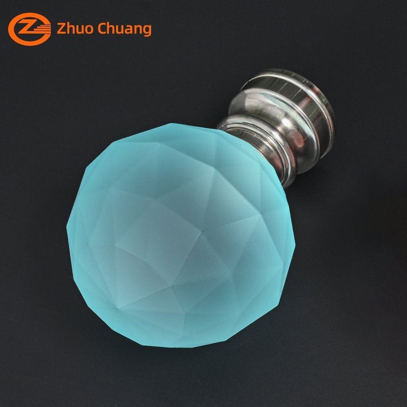 China Factory Customization Curtain Rod Set Crystal Ball Finial Colorful Curtain Rod Accessories Acrylic Curtain Finial Rods