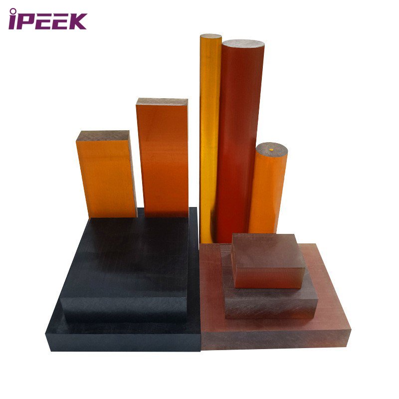 iPEEK Manufacturer Extruded Round Bar Transparent Ultem PEI Amber Rods Sheet