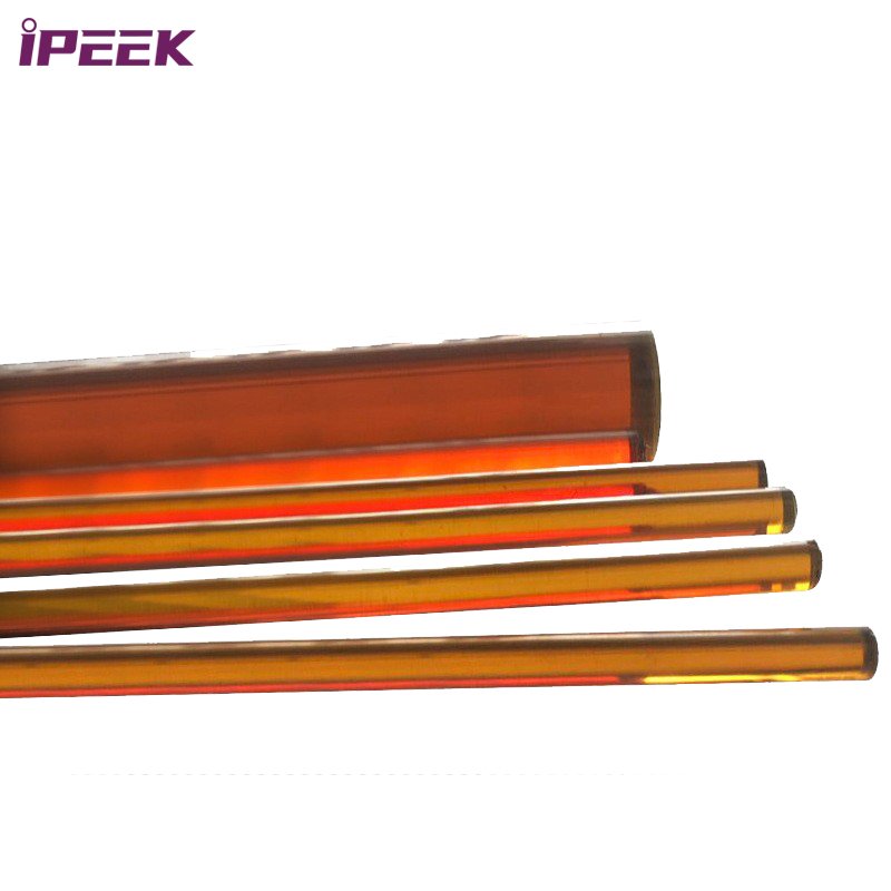 iPEEK Manufacturer Extruded Round Bar Transparent Ultem PEI Amber Rods Sheet