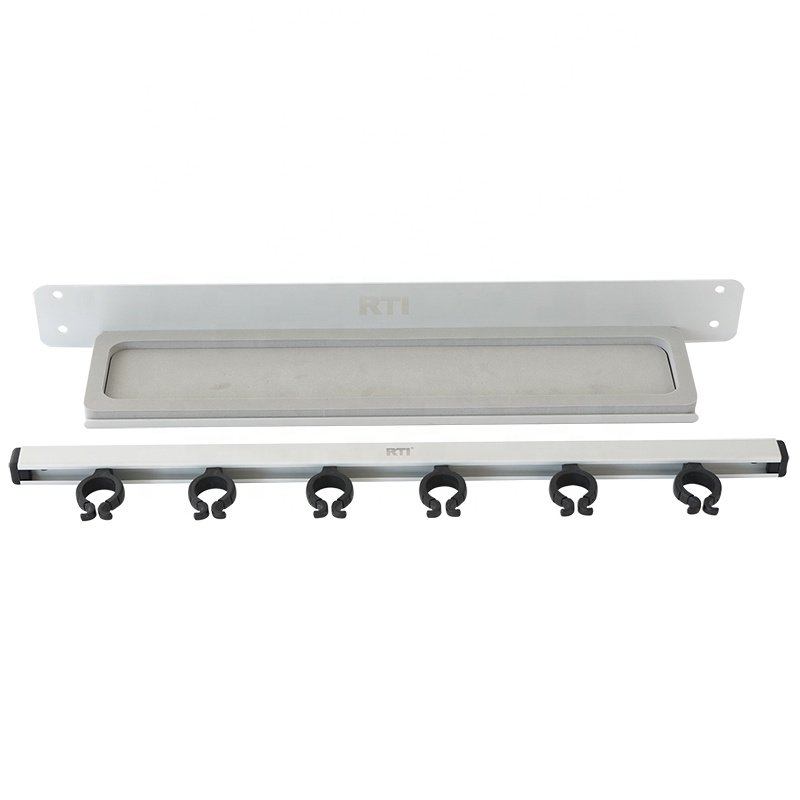 Wholesale Holes ABS Plastic Fishing Rod Rack 6 Holes Fishing Pole Holder Bracket Display Stand Organizer Rod Holder