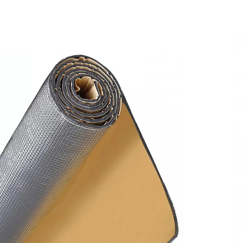 Hot Sale Modern Design Viscoelastic Acoustic Damping Mat Aluminum Foil Butyl Rubber Car Noise Deadening Sheet