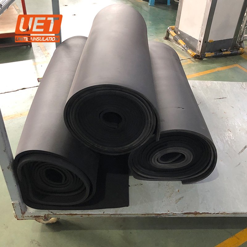 Black Waterproof Natural Fireproof Soundproof 13MM 15MM 19MM 23MM NBR rubber Foam sheet