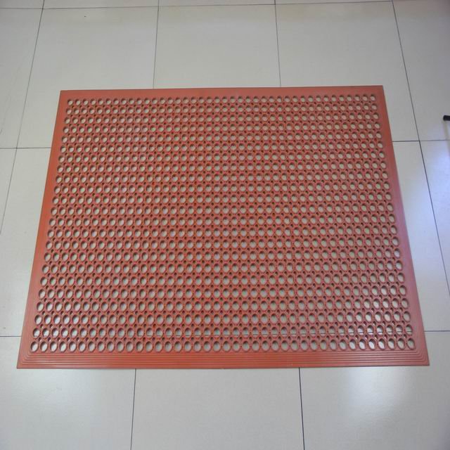 Anti-Fatigue Kitchen Rubber Mat Interlocking Design with Custom Cutting and Moulding Processing Service