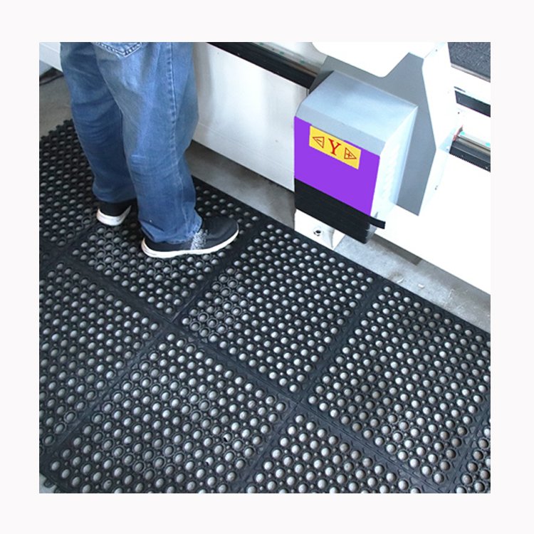 Hollow wear-resistant anti-fatigue mat workshop Hydrophobic Anti fatigue Practical Industrial rubber mat