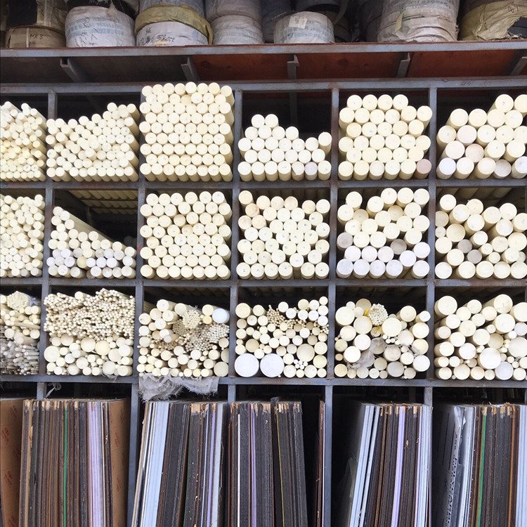 White solid ABS plastic rods engraving processing low temperature resistance impact resistance ABS plastic rods